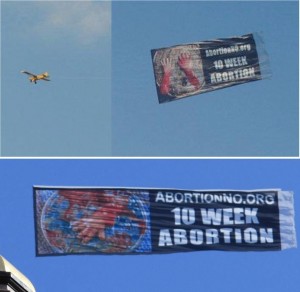 CBR airplane tow banner. CBR airplane tow banner.