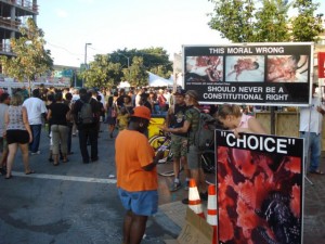 The "Art" of Abortion display at Artscape 2011 was visible to thousands The "Art" of Abortion display at Artscape 2011 was visible to thousands