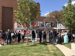 Crowds gather at VCU